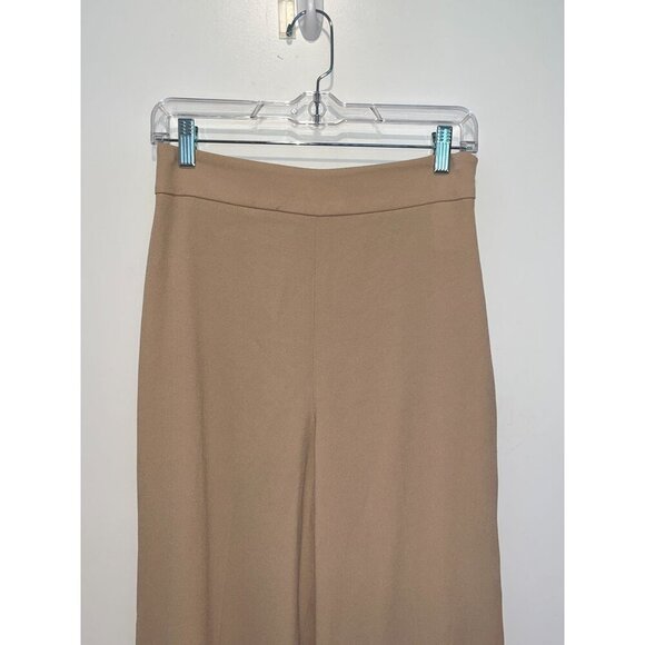 Babaton Tan High Rise Wide-Leg  Pull On Women's Pants Size 6 - Picture 4 of 11